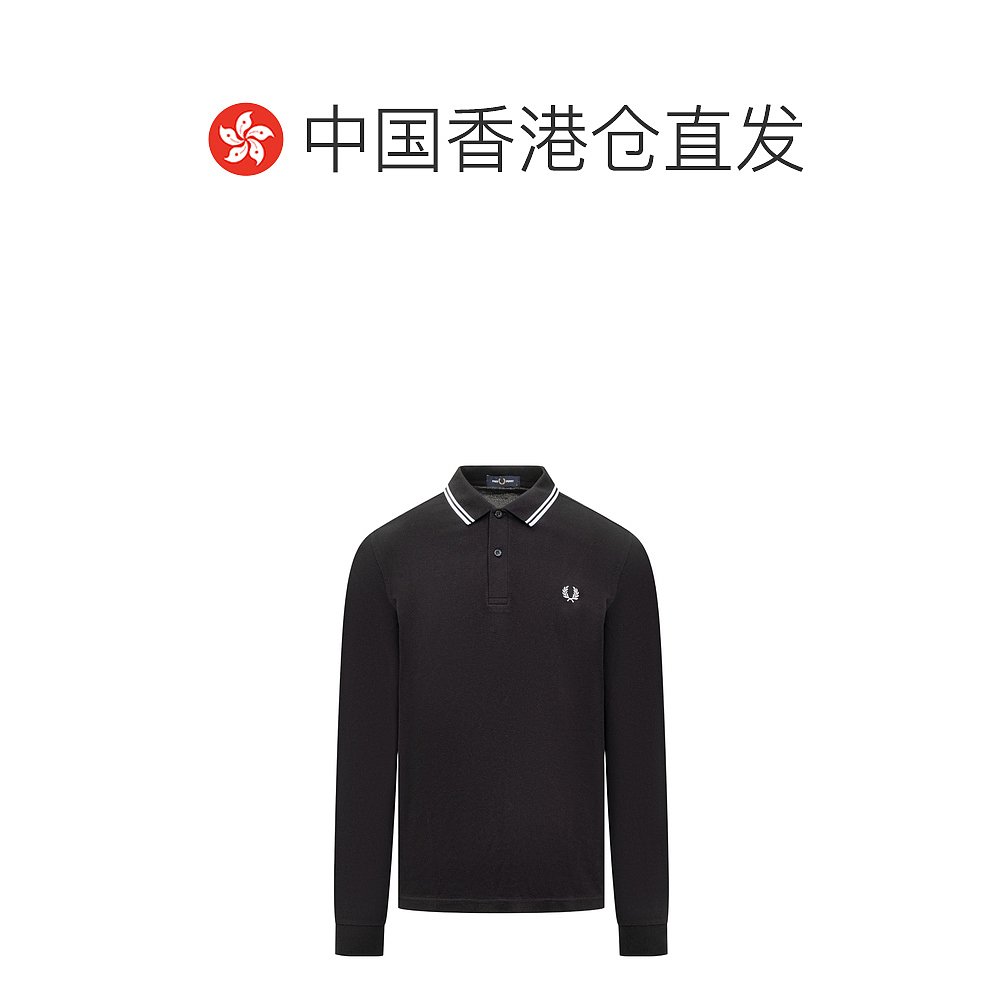 香港直邮潮奢 Fred Perry 弗莱德.派瑞 男士 长袖Polo衫 FPM36364 - 图1