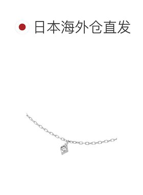 1h可退 日本直邮Canal 4℃ 女士K10白金手链 4月生日石钻石装饰