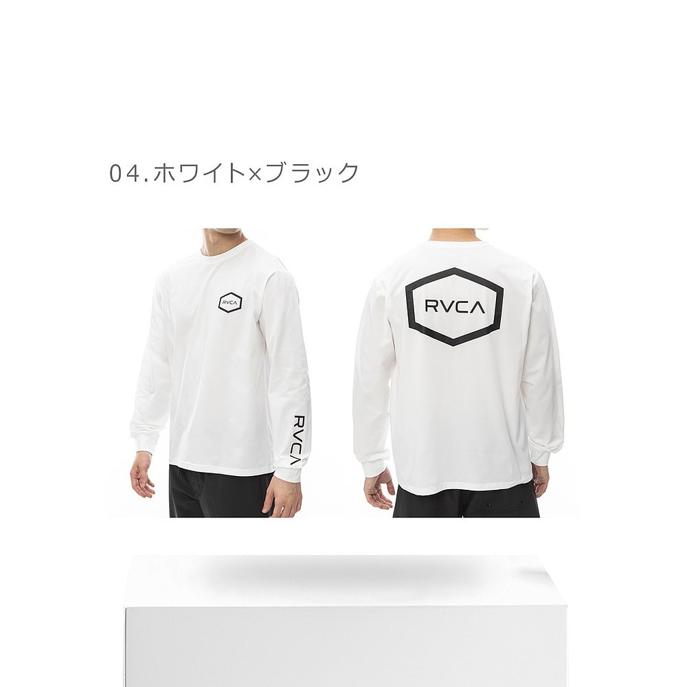 日本直邮 RVCA HEX SURF LS 男式绿色绿色白色 BE041801 上衣冲浪 - 图3