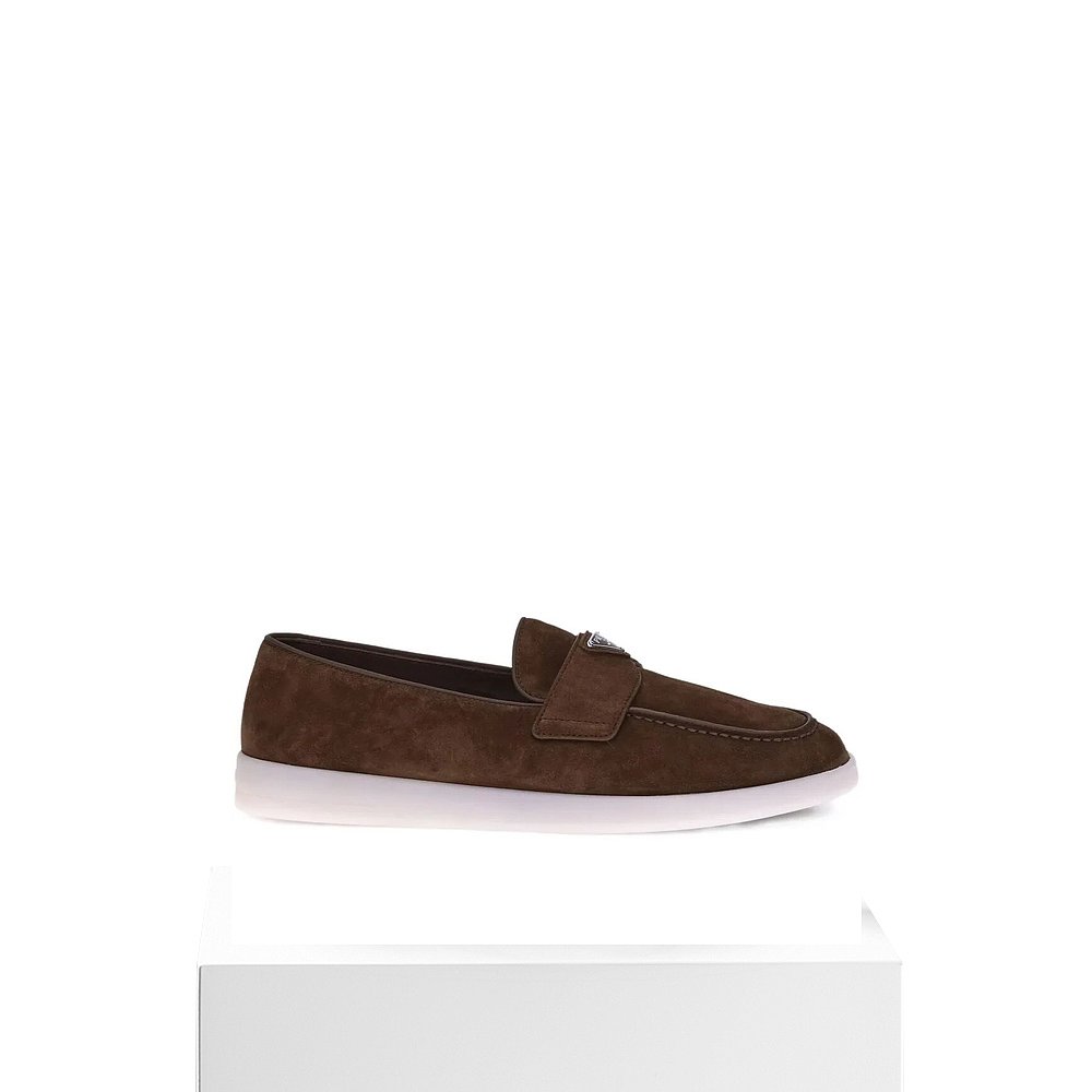 1h可退 PRADA 男士休闲鞋 2DG124FG001103F0324 SS2026 棕色 - 图3