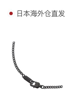 日本直邮Emporio Armani 配饰 男士 项链 狗牌 皮革 真皮 老鹰 生