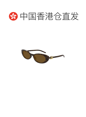 1h可退 香港直邮GUCCI 女士眼镜 GG1680S004 CO 棕色 猫眼太阳镜