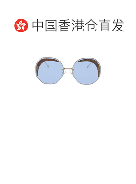 1h可退 香港直邮Fendi 芬迪 女士 Eyewear 几何镜框太阳镜 FF0358