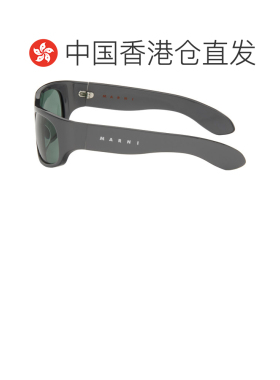 1h可退 香港直邮潮奢 Marni 玛尼 男士 灰色 Uailus 太阳镜 7LQGr
