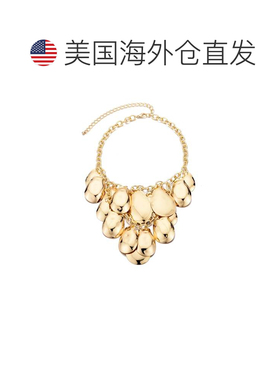 自营adornia镀金花瓣背带项链-金色 美国奥莱直发吊坠