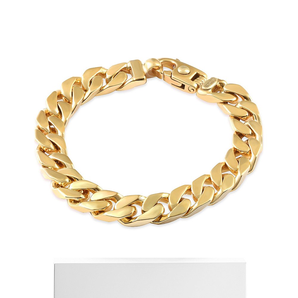 pompeii3Men's Solid 14k Yellow Gold 70 grams Gold Cuban Link - 图3