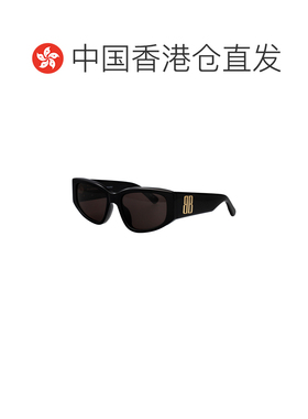 香港直邮BALENCIAGA 女士太阳镜 BB0475S001 SS2026 黑色 BB0475S