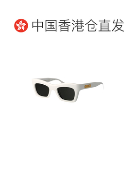 1h可退 香港直邮GUCCI 女士眼镜 GG1773S002 SS2025 白色 几何框