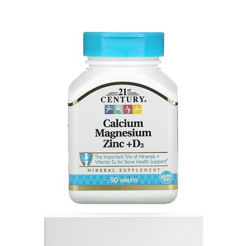 香港直发21st century21世纪富含钙镁锌维生素D3片90片 - 图3