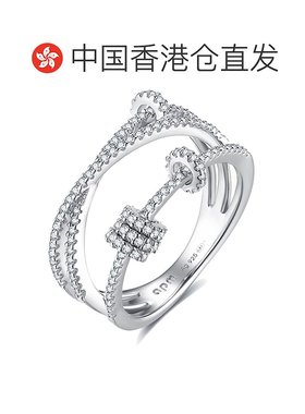 自营apm monaco 通用 戒指纯银设计钻石银色饰品指环七夕礼物