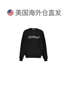 自营off-whiteOff- Cotton Men's Sweatshirt - black 美国奥莱直