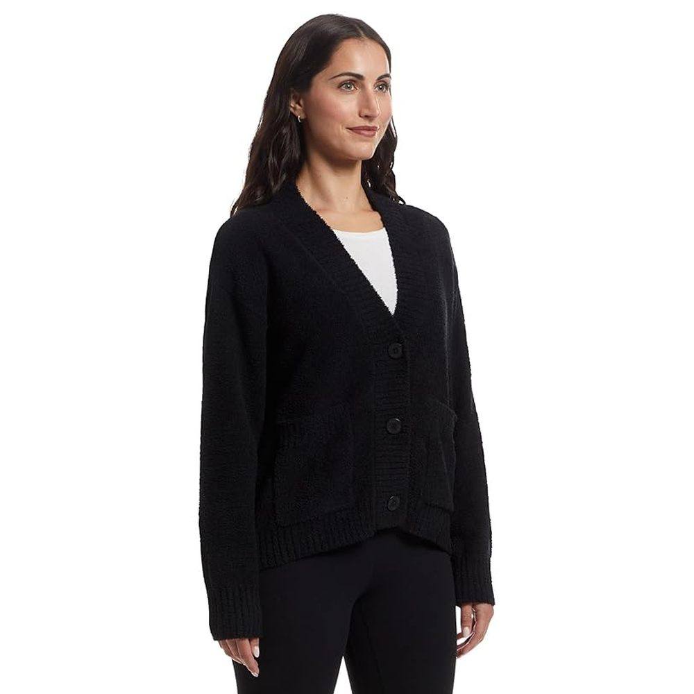 1h可退 香港直邮Ugg 女士 Adalynne 针织开衫 black黑色 舒适时尚,淘宝优惠券,粉丝福利购,淘宝优惠卷