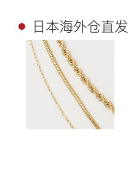 日本直邮BEAUTY&YOUTH UNITED ARROWS 金属顶混合链条三连项链 [3
