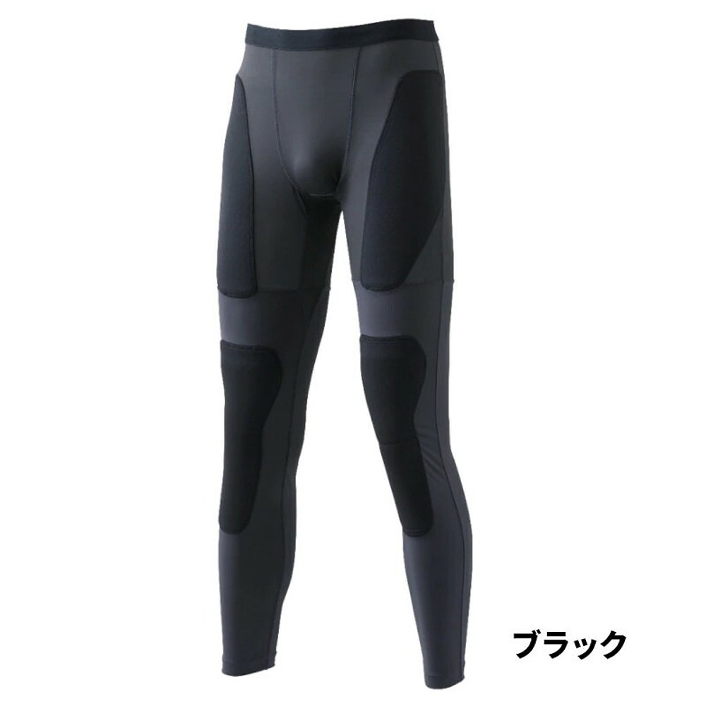 日本直邮Shimano Wear 防晒混合垫紧身裤重 M 黑色 IN-004V - 图2