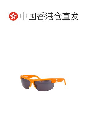 1h可退 香港直邮潮奢 off-white 女士 灰白色 Toledo 斜角框太陽
