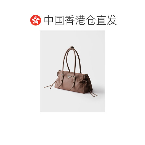 香港直邮PRADA 女士手提包 1BG6282HF2VOOOF0042 SS2026 棕色 - 图1