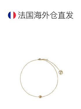 自营欧洲直邮Burberry/柏博利 女士金色马术骑士徽标 Sphere 单珠