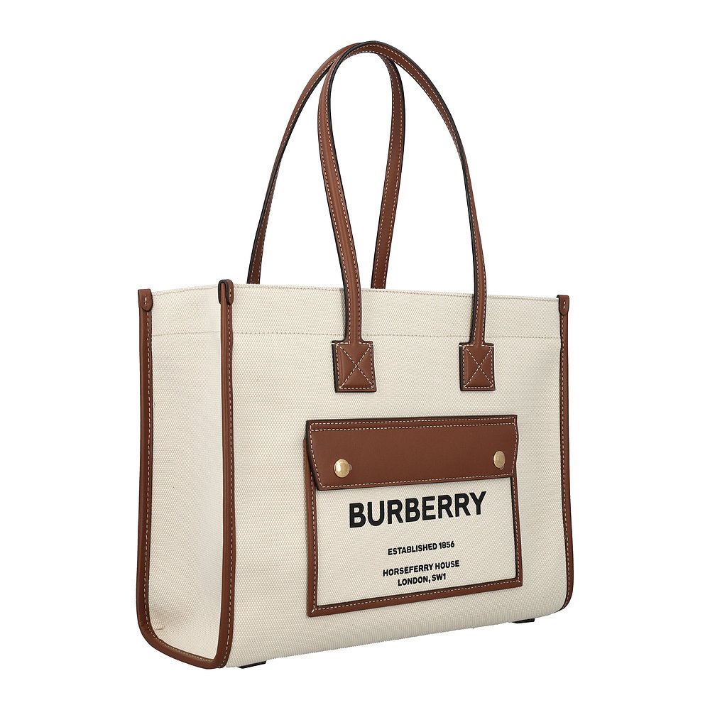 潮奢 Burberry 巴宝莉 女士 Small Freya tote 托特包 8044138 - 图0