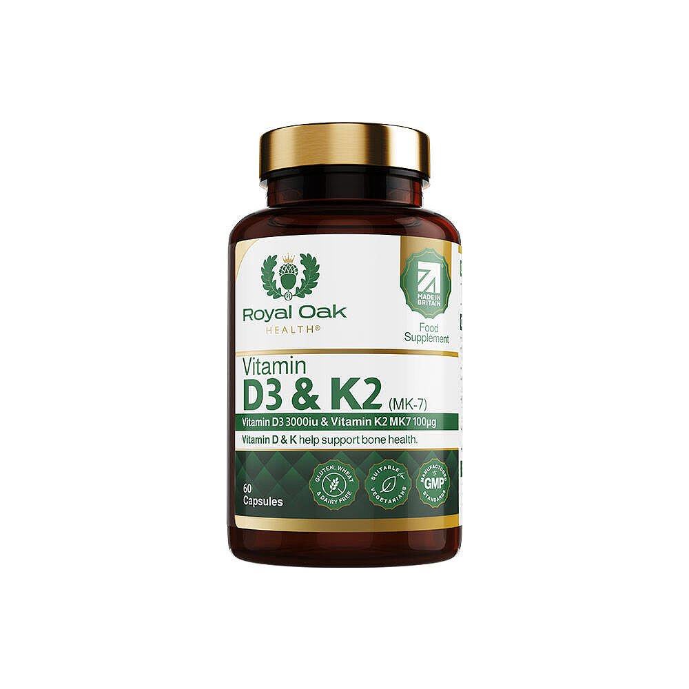 欧洲直邮ROH皇家橡树维生素d3+k2胶囊3000IU孕妇活性维他命60粒 - 图2
