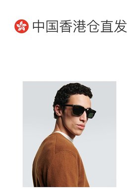 1h可退 香港直邮Zegna 杰尼亚 男士 方框太阳眼镜 black黑色 舒适