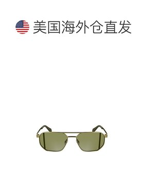 自营Calvin Klein Metal Men Men's Sunglass - gold 美国奥莱直