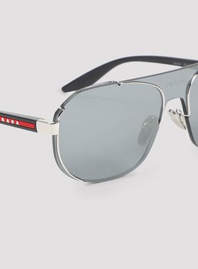 PRADA 男士太阳镜 0PS53YSBLACK SS2025 黑色 Sunglasses