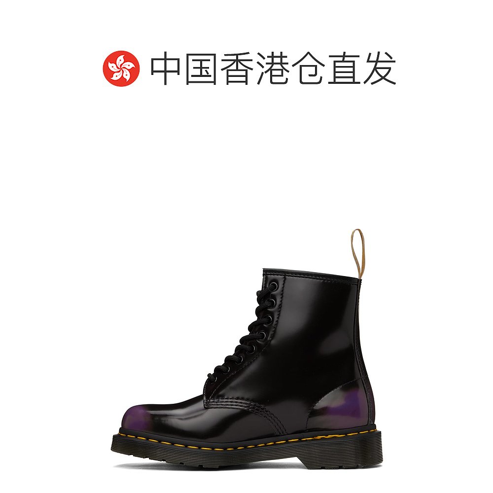 香港直邮潮奢 Dr. Martens 马丁大夫 男士 黑色 & 紫色 1460 踝靴