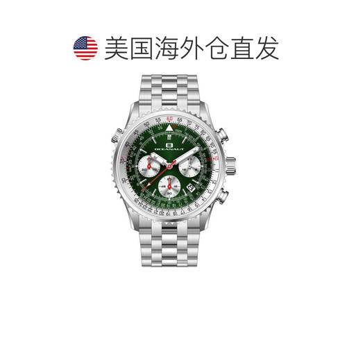 自营Oceanaut Men's Flight Green Round 46mm - green 美国奥莱 - 图1