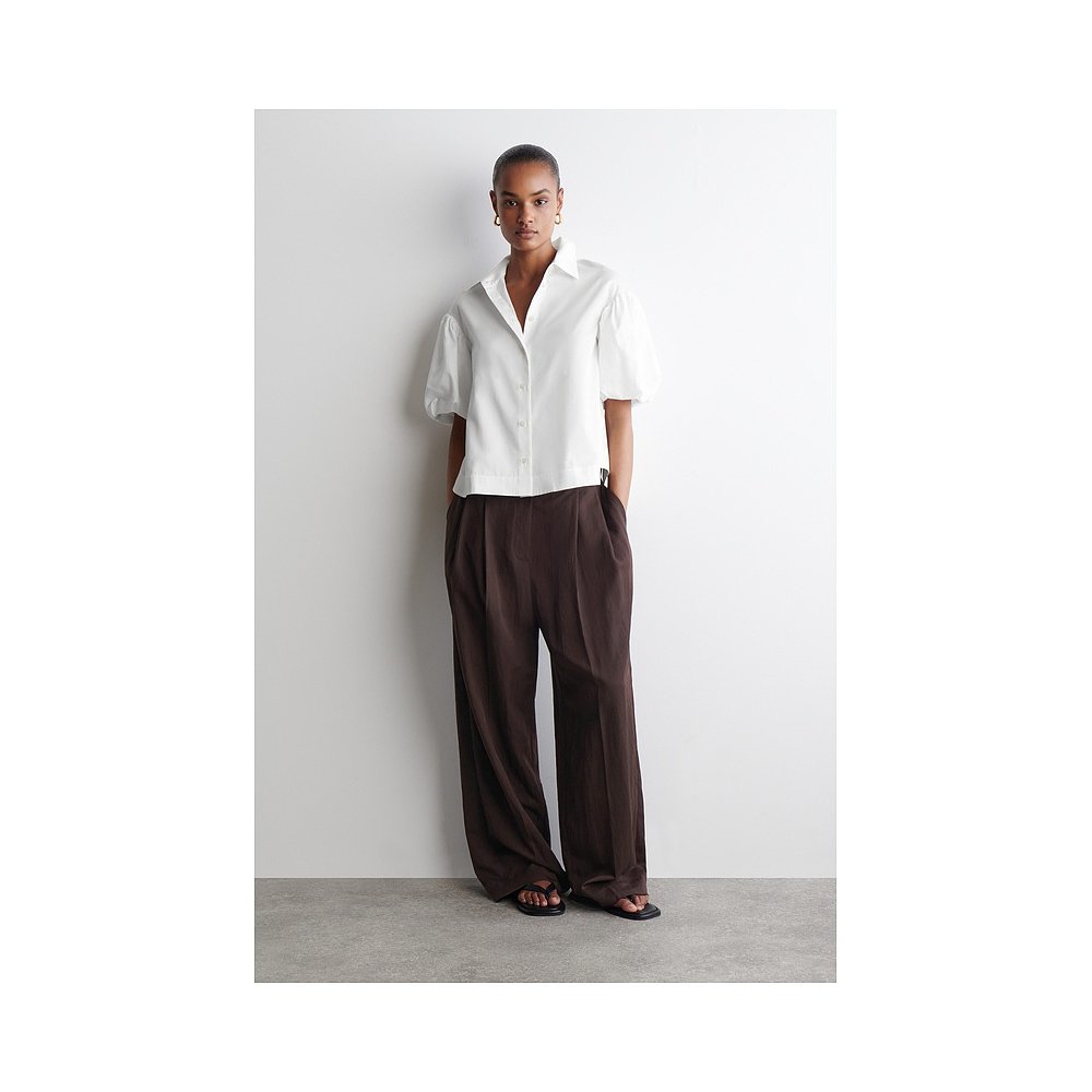 自营欧洲直邮COS 女士纯棉泡泡袖衬衫女装 - 图0