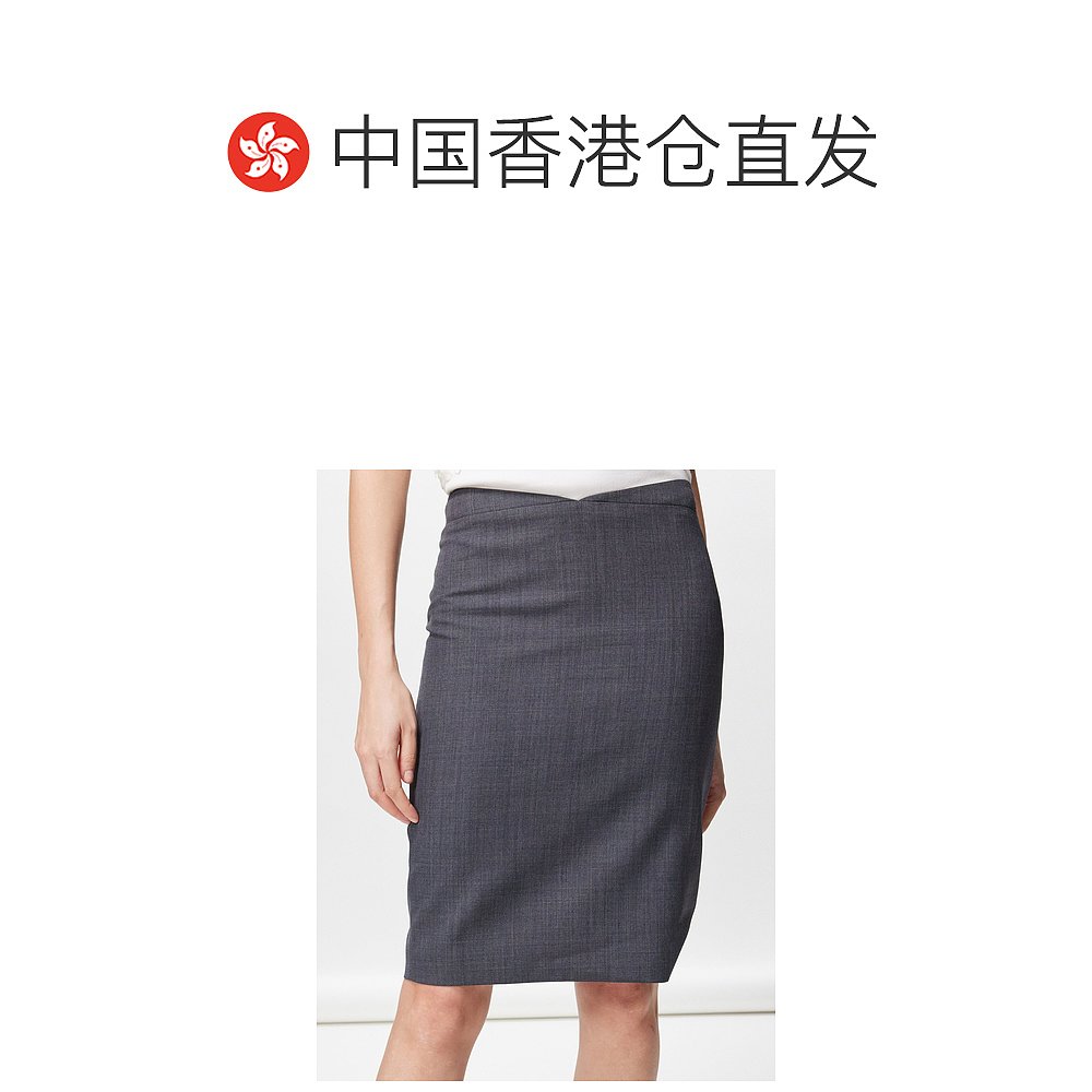 香港直邮潮奢 SHUSHU TONG 女士 V-waist 斜纹布铅笔半身裙 - 图1