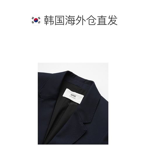 韩国直邮AMI FBV031 PL0012 491 男士西装外套聚酯纤维羊毛混纺20 - 图1