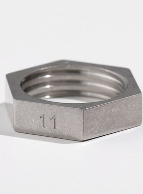 日本直邮Maison Margiela 戒指 男士 螺栓 螺母 黄铜 数字标志 6m