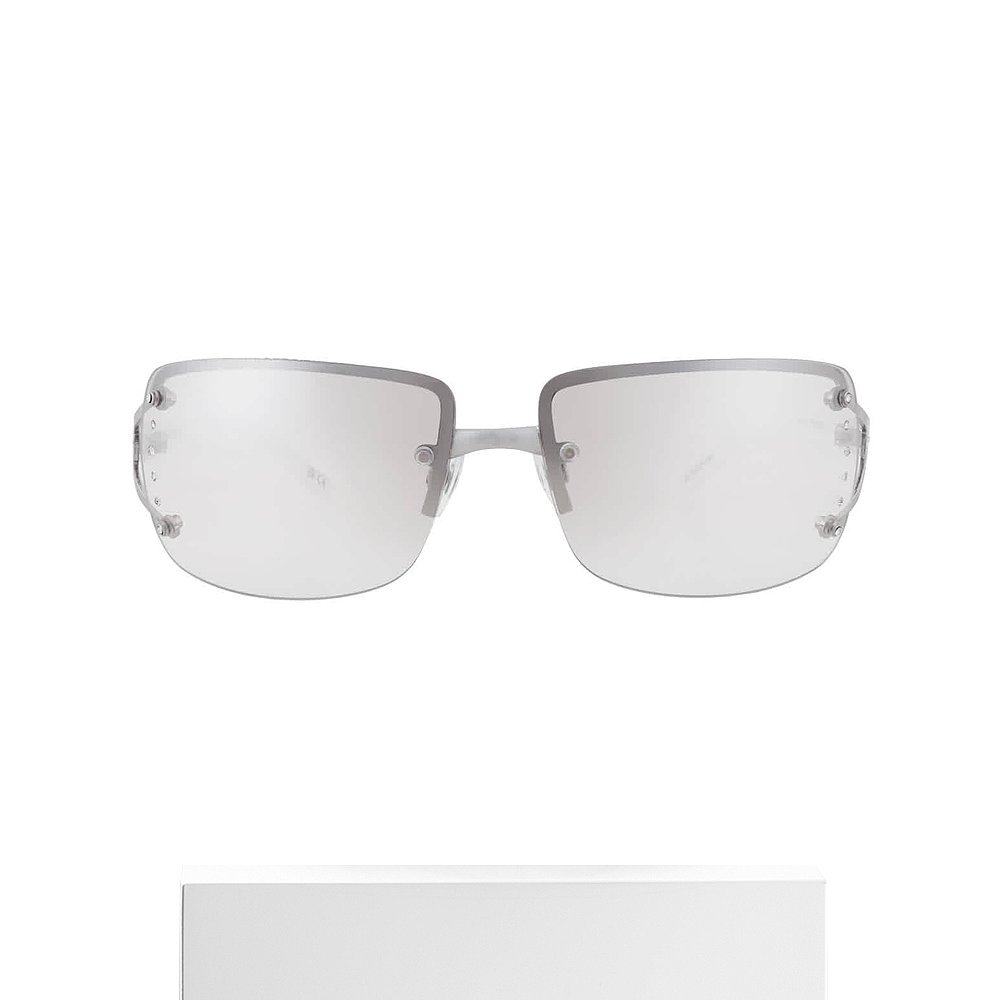 自营Nine West S04601RDF022 Silver Rectangular Ladies Sunglas - 图3