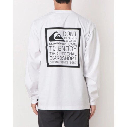 日本直邮QUIKSILVER 男士冲浪长袖T恤 TC DISTORTED BOX LT QLT25 - 图2