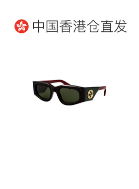 香港直邮GUCCI 女士眼镜 GG1664S002 CO 古驰黑色配饰太阳镜