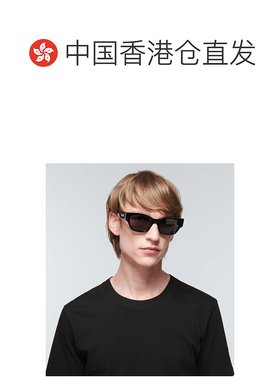 1h可退 香港直邮潮奢 Celine 思琳 男士 矩形太阳眼镜 black黑色