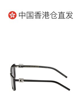 1h可退 香港直邮潮奢 Gucci 古驰 女士 黑色 G String 太阳镜 GG1