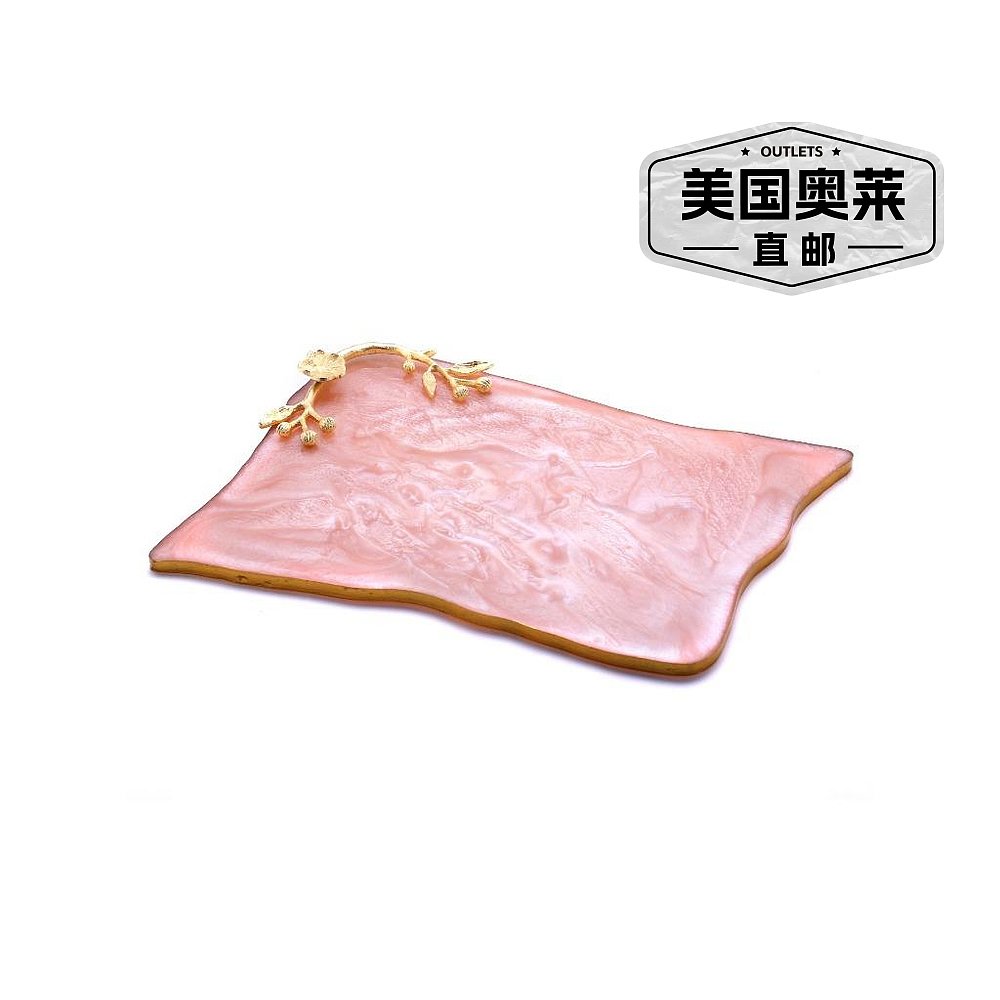 tiramisuDecorative Resin Cheese Platter- pink【美国奥莱】-图0