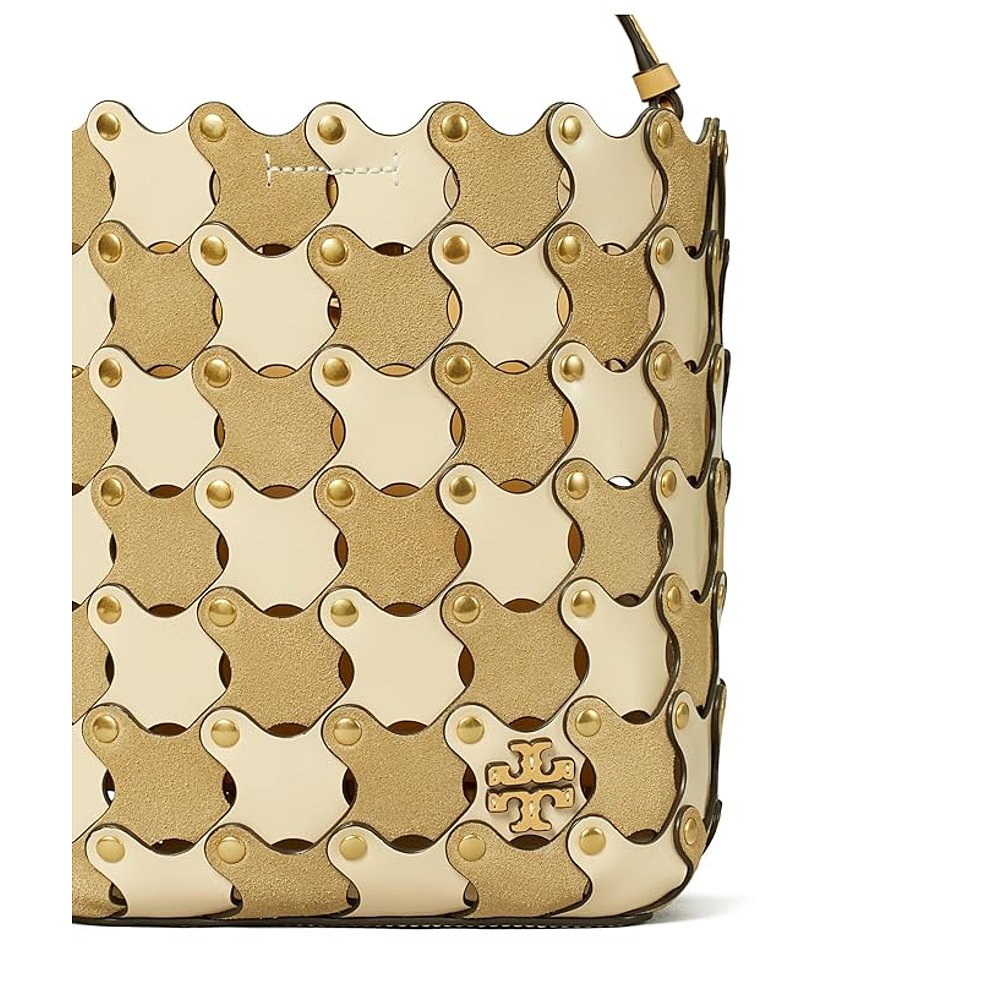 潮奢 Tory Burch 托里·伯奇 女士McGraw Die Cut Small Bucket B - 图2