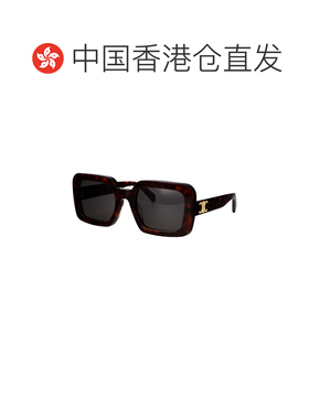 香港直邮CELINE 女士太阳镜 CL40304U52A AW2025 褐色 徽标太阳镜