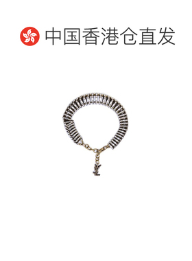 1h可退 香港直邮潮奢 Saint Laurent 圣罗兰 女士 聖羅蘭裝飾金字
