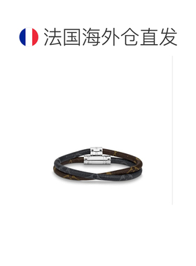 自营1h可退 欧洲直邮LV/路易威登 男士棕色/黑色帆布/皮革手链新