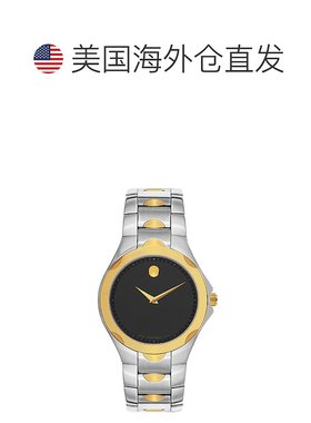 自营Movado Men's Luno Quartz Watch - silver and gold 美国奥