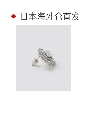 日本直邮UNITED ARROWS green label relaxing 花朵铺路石耳环 银