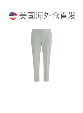 自营Brioni Linen Casual Men's Pants - white 美国奥莱直发