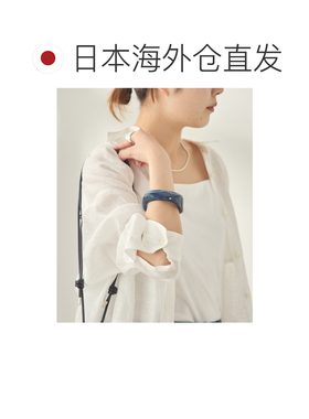 日本直邮CRYSTAL HAZE 女士 水晶雾感果冻手镯海军蓝 26091380002