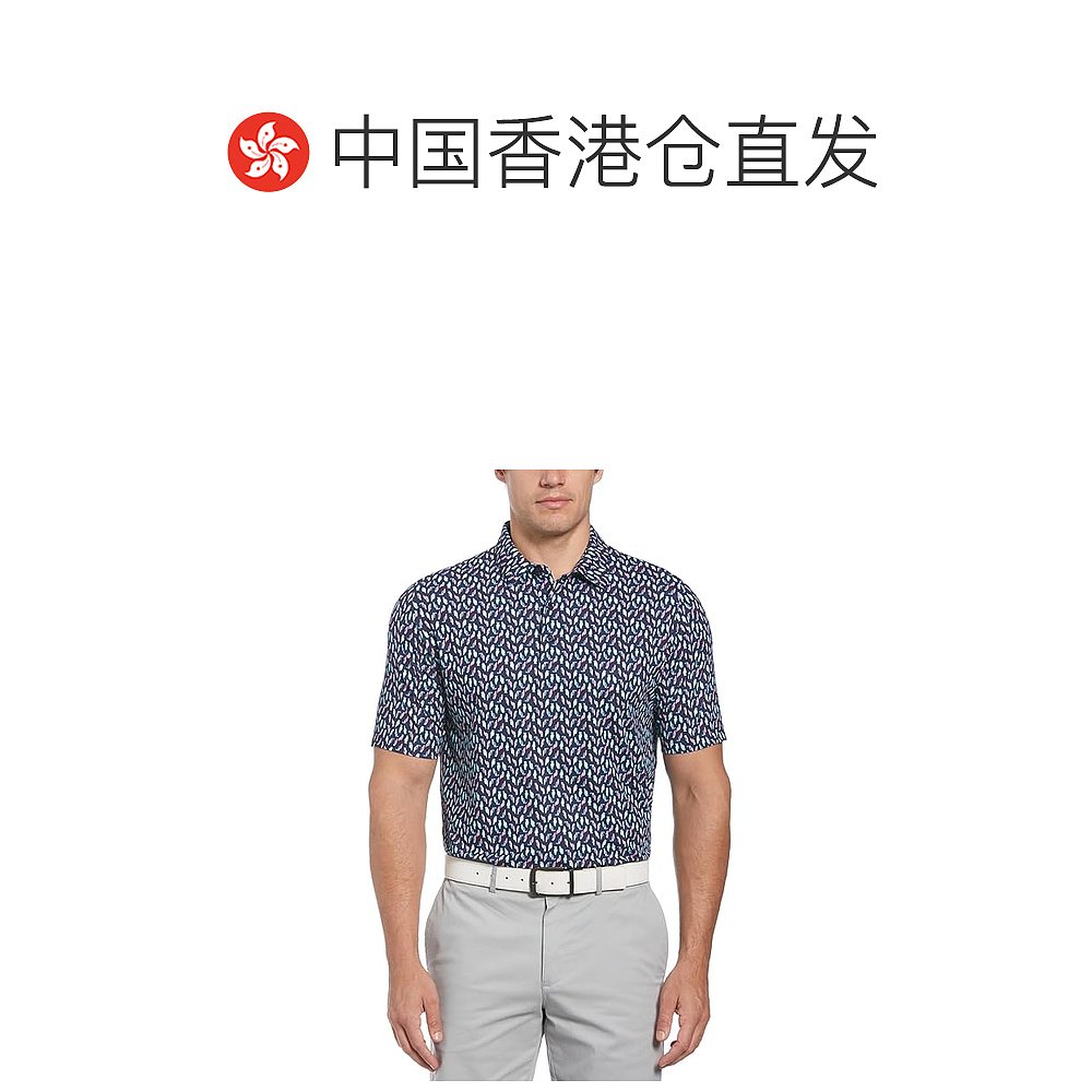 香港直邮潮奢 Callaway 男士 Birdie/Eagle 全幅印花Polo衫 - 图1