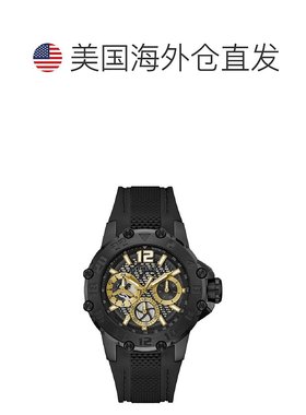自营Guess Stainless Steel Sport Men's Watch - black 美国奥莱