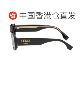 香港直邮潮奢 Fendi 芬迪 女士 黑色 Roma 太阳镜 FE40125IW5201V