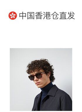 1h可退 香港直邮奢淘 Gucci 徽标椭圆框太阳镜 男 778325J0740